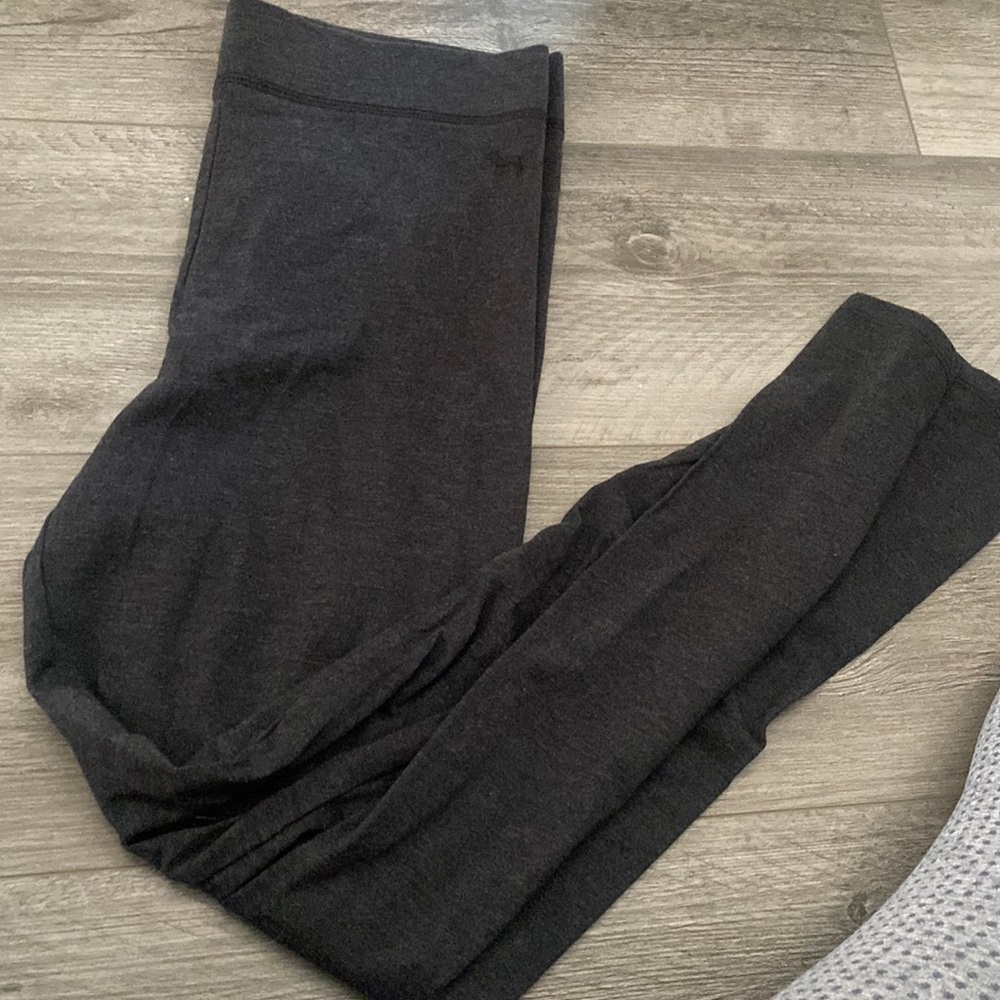 Pink gray leggings